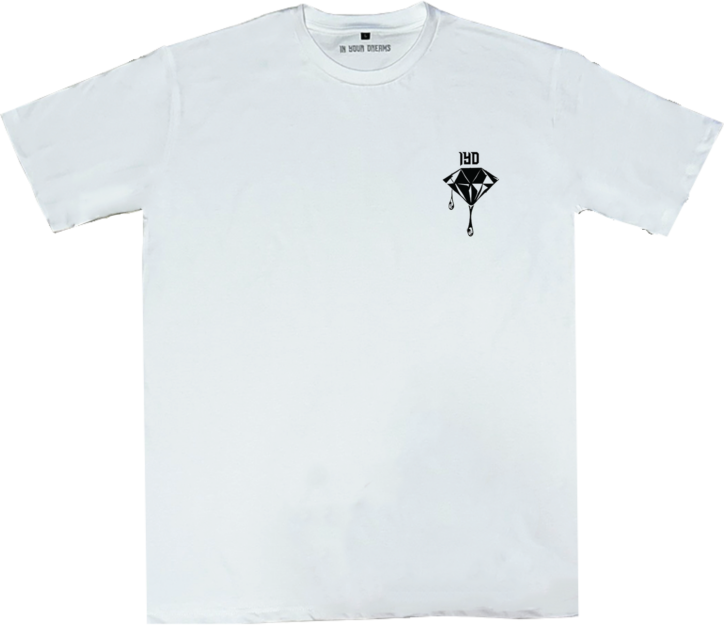 Diamond Drip Oversized T Shirt - White